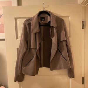 Faux Suede Moto Jacket KUT